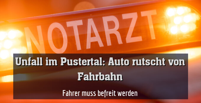 Fahrer muss befreit werden