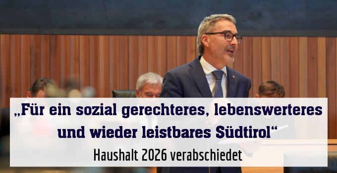 Haushalt 2026 bringt Mittel für soziale Gerechtigkeit