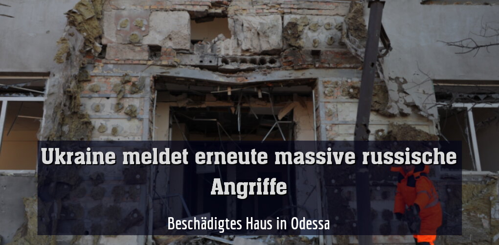 Beschädigtes Haus in Odessa
