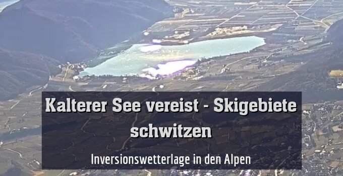 Inversionswetterlage in den Alpen
