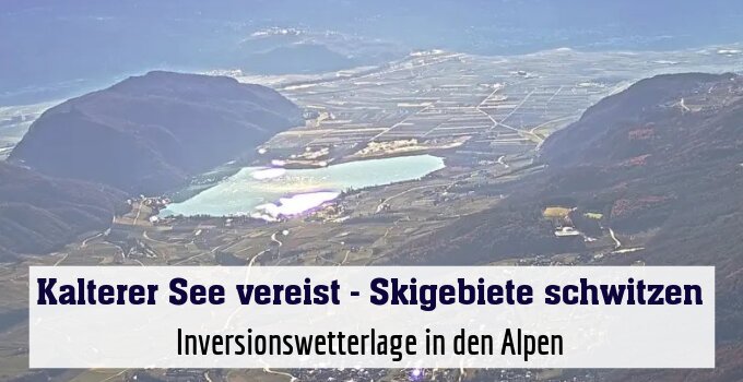 Inversionswetterlage in den Alpen