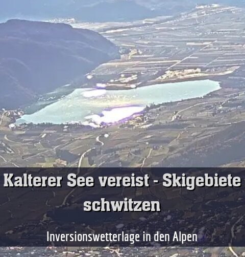 Inversionswetterlage in den Alpen