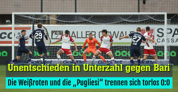 Die Weißroten und die „Pugliesi“ trennen sich torlos 0:0