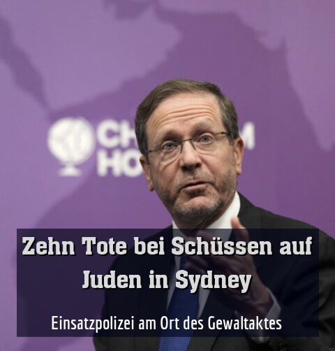 Einsatzpolizei am Ort des Gewaltaktes