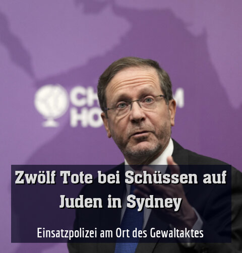 Einsatzpolizei am Ort des Gewaltaktes