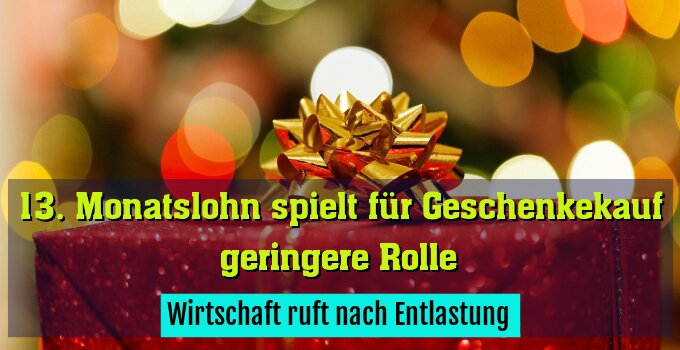 Wirtschaft ruft nach Entlastung