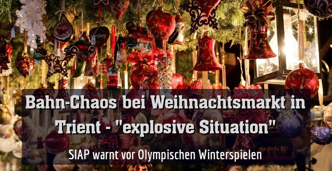 SIAP warnt vor Olympischen Winterspielen