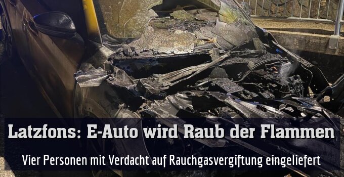Vier Personen mit Verdacht auf Rauchgasvergiftung eingeliefert