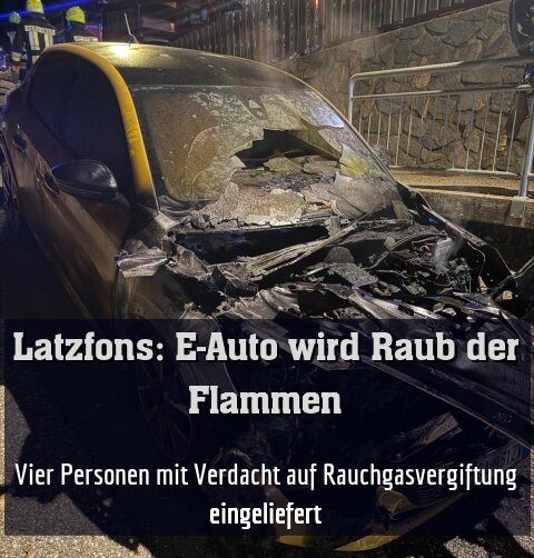 Vier Personen mit Verdacht auf Rauchgasvergiftung eingeliefert