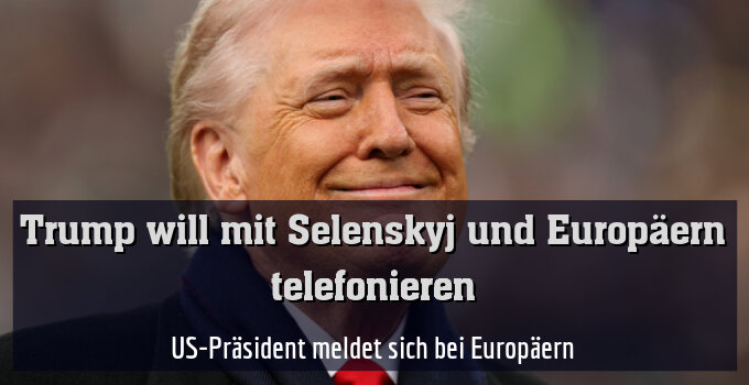 US-Präsident meldet sich bei Europäern