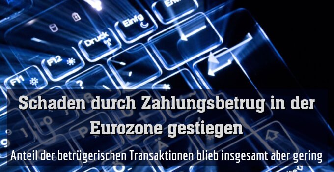 Anteil der betrügerischen Transaktionen blieb insgesamt aber gering
