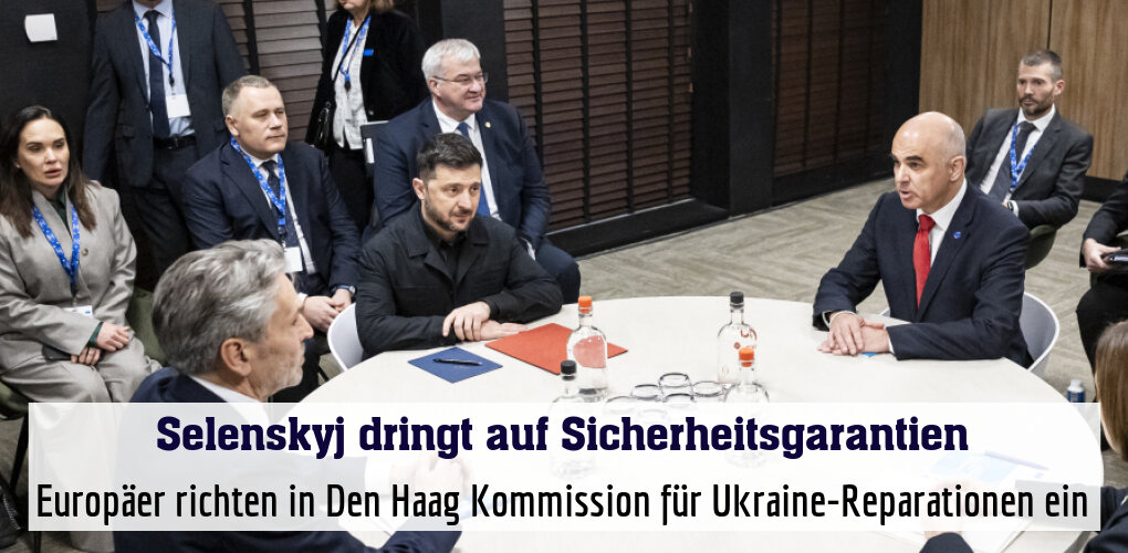Europäer richten in Den Haag Kommission für Ukraine-Reparationen ein