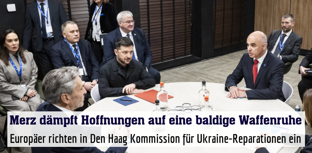Europäer richten in Den Haag Kommission für Ukraine-Reparationen ein