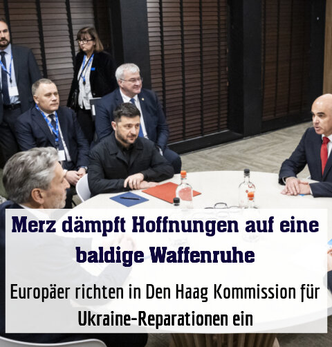 Europäer richten in Den Haag Kommission für Ukraine-Reparationen ein