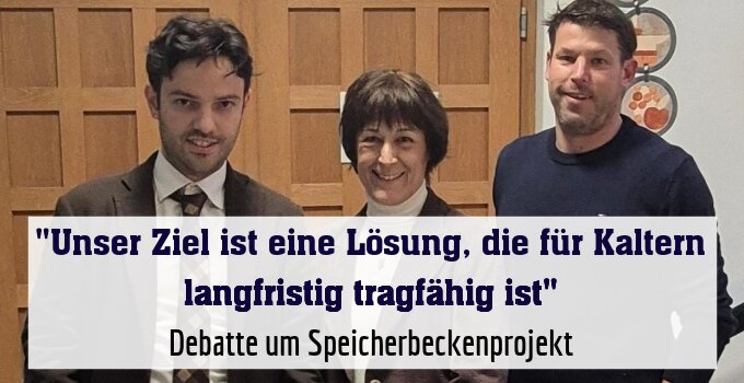 Debatte um Speicherbeckenprojekt