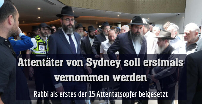 Rabbi als erstes der 15 Attentatsopfer beigesetzt