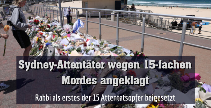 Trauer um Opfer des Anschlags in Sydney