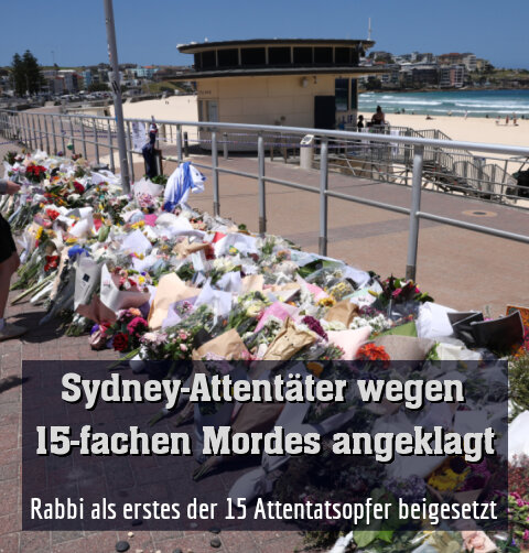 Trauer um Opfer des Anschlags in Sydney