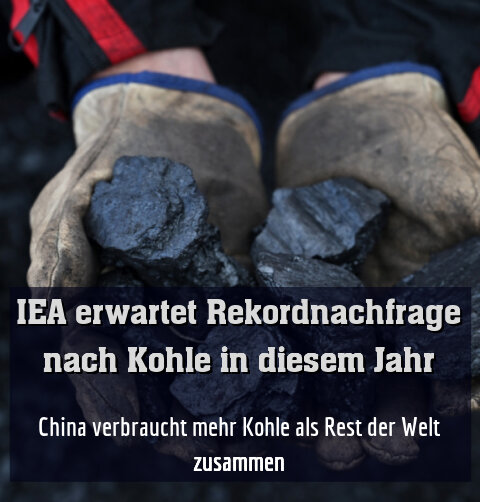 China verbraucht mehr Kohle als Rest der Welt zusammen