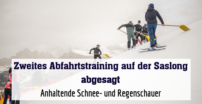 Anhaltende Schnee- und Regenschauer