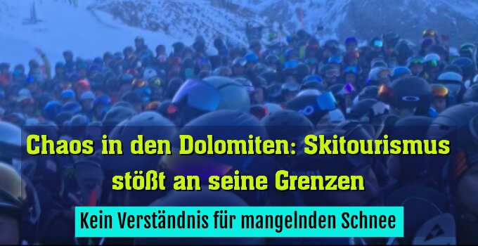 Kein Verständnis für mangelnden Schnee