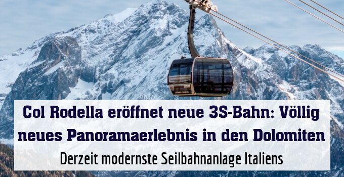 Derzeit modernste Seilbahnanlage Italiens