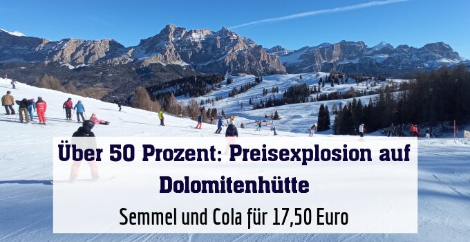 Semmel und Cola für 17,50 Euro