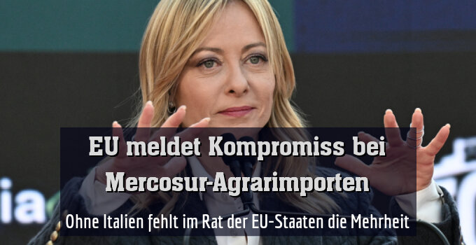 Ohne Italien fehlt im Rat der EU-Staaten die Mehrheit