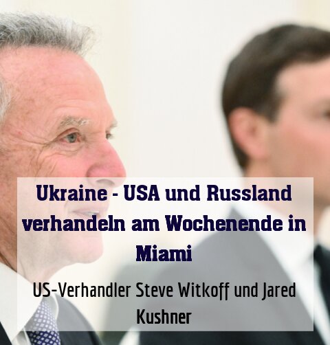 US-Verhandler Steve Witkoff und Jared Kushner (Archivbild)