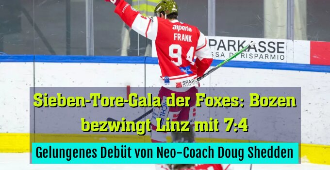 Gelungenes Debüt von Neo-Coach Doug Shedden