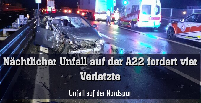 Unfall auf der Nordspur
