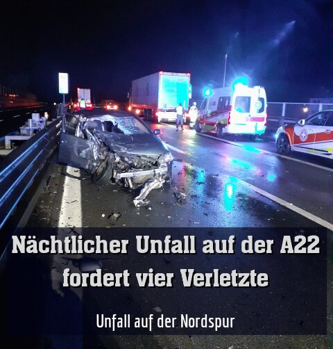 Unfall auf der Nordspur