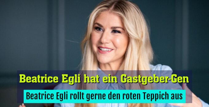 Beatrice Egli rollt gerne den roten Teppich aus