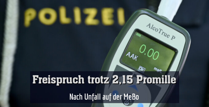 Nach Unfall auf der MeBo