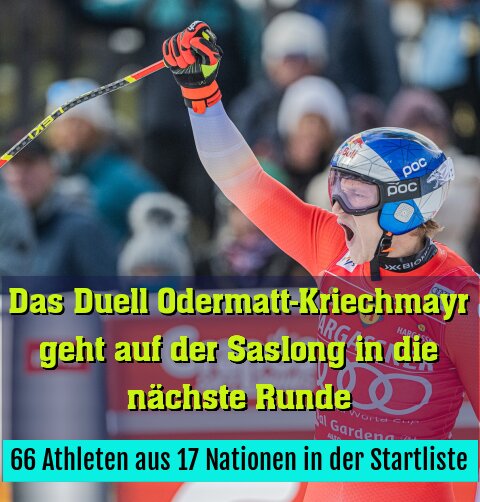 66 Athleten aus 17 Nationen in der Startliste