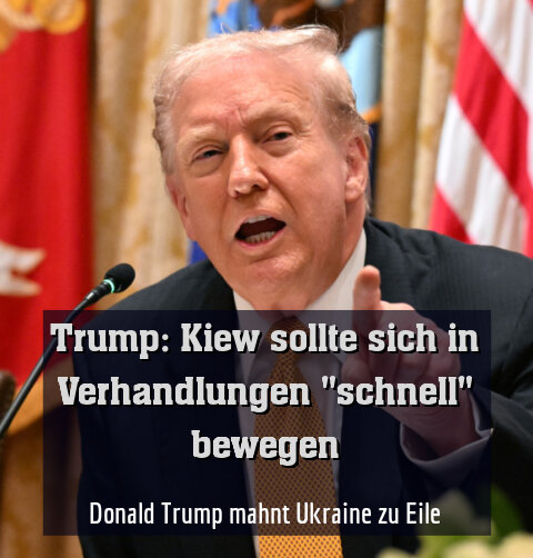Donald Trump mahnt Ukraine zu Eile