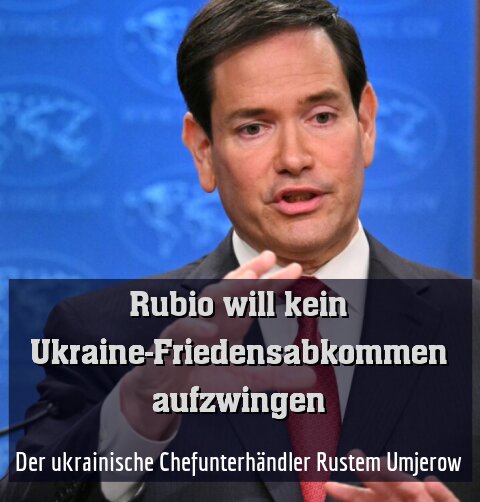 US-Außenminister Marco Rubio äußerte sich vor Ukraine-Gesprächen