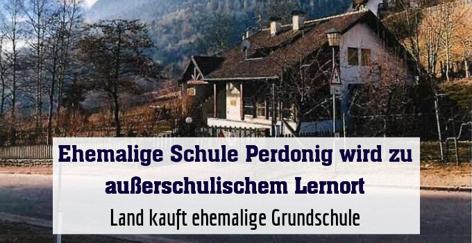 Land kauft ehemalige Grundschule