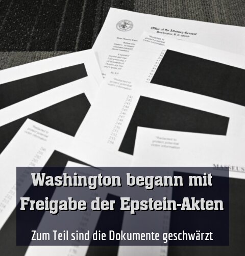 Zum Teil sind die Dokumente geschwärzt