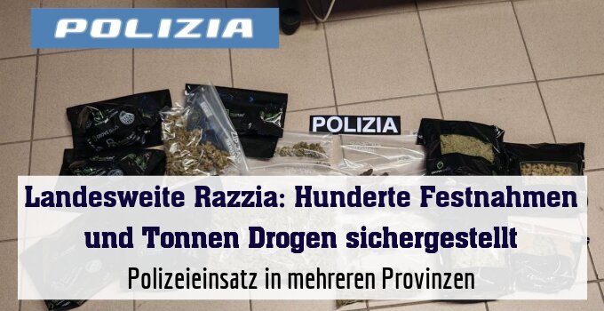 Polizeieinsatz in mehreren Provinzen