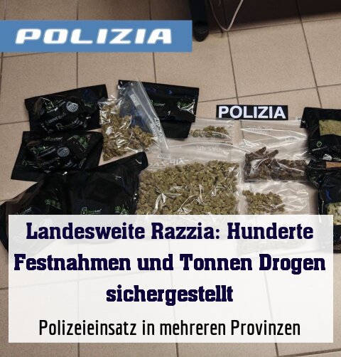 Polizeieinsatz in mehreren Provinzen