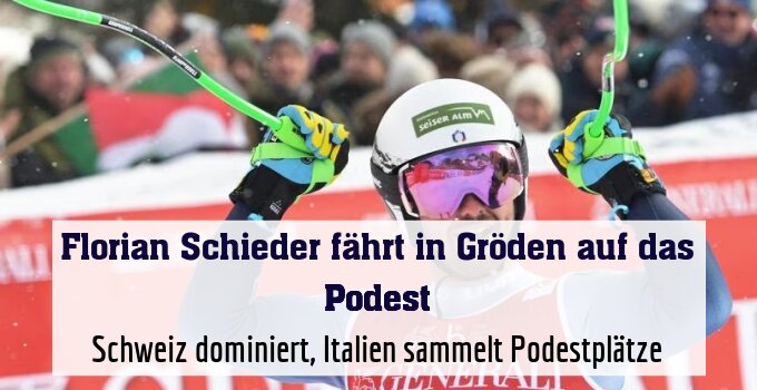 Schweiz dominiert, Italien sammelt Podestplätze