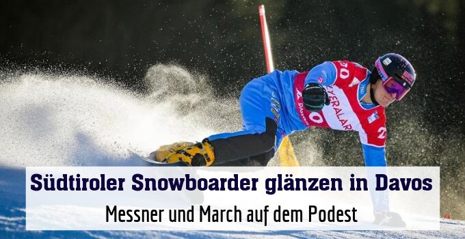 Messner und March auf dem Podest