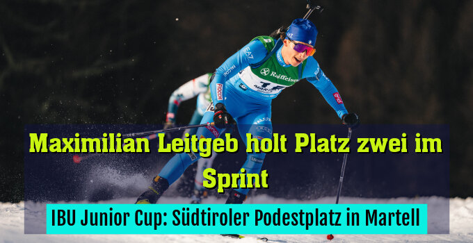 IBU Junior Cup: Südtiroler Podestplatz in Martell