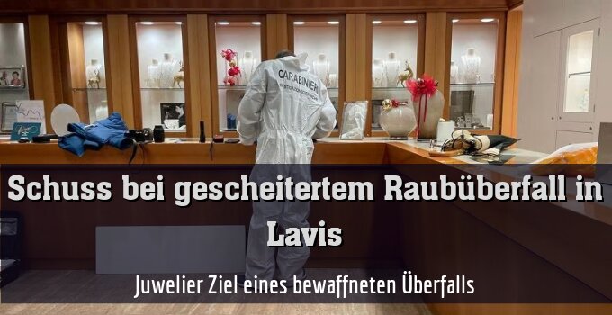 Juwelier Ziel eines bewaffneten Überfalls
