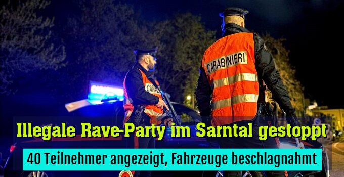 40 Teilnehmer angezeigt, Fahrzeuge beschlagnahmt