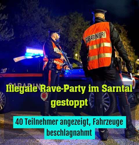 40 Teilnehmer angezeigt, Fahrzeuge beschlagnahmt