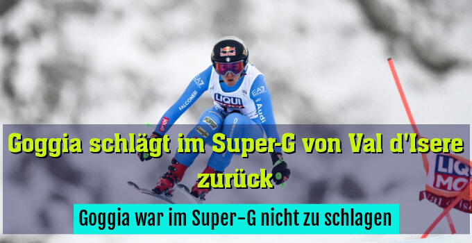 Goggia war im Super-G nicht zu schlagen