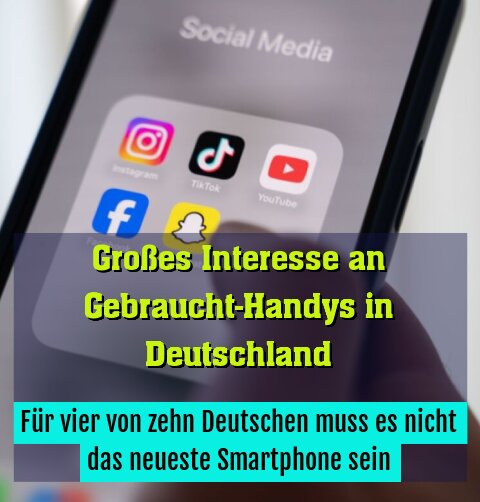 Für vier von zehn Deutschen muss es nicht das neueste Smartphone sein