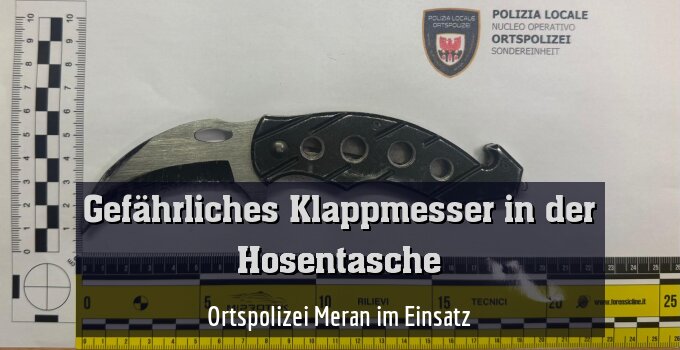 Ortspolizei Meran im Einsatz